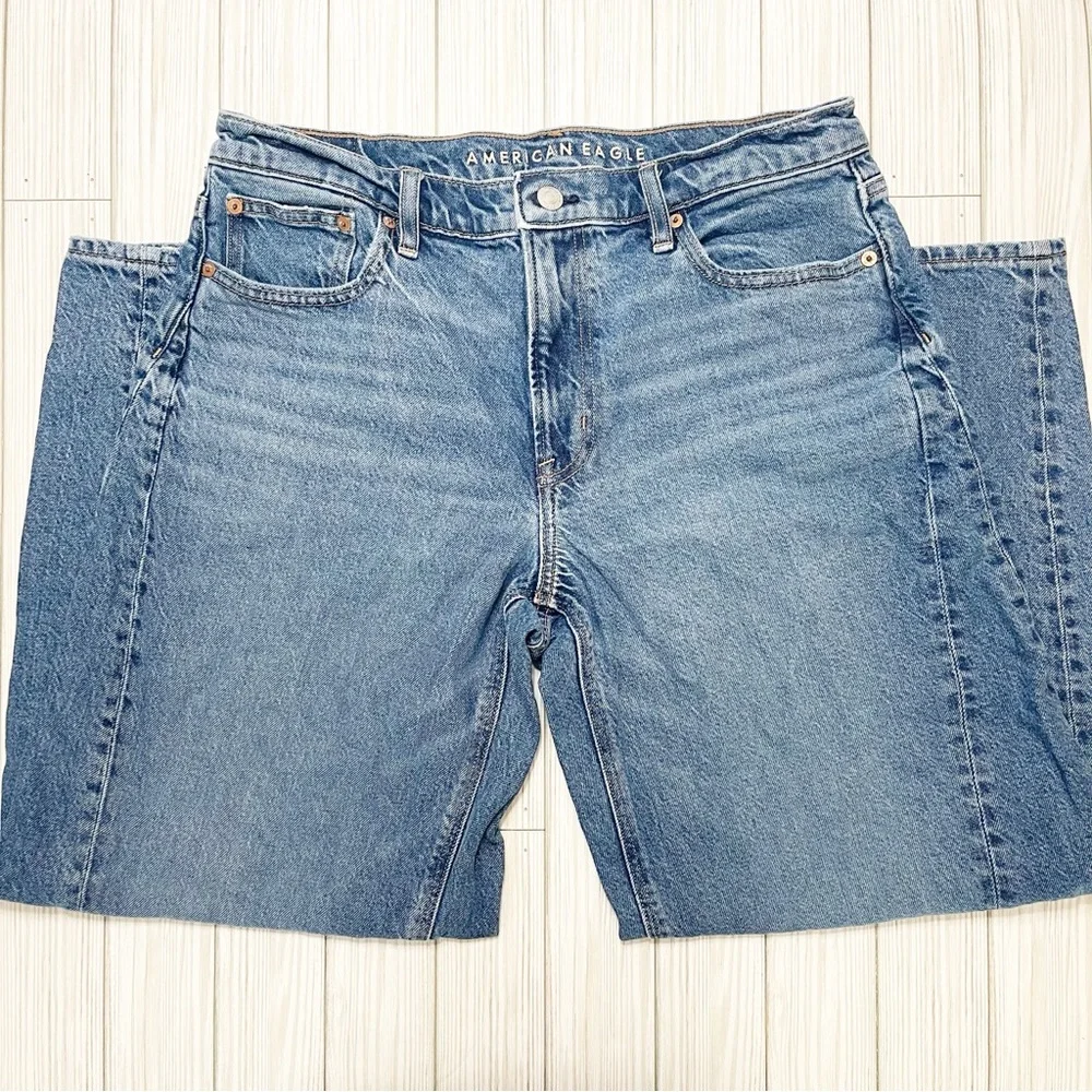 American Eagle Outfitters Women's Barrel Jeans - Picture 2 of 10